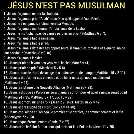 Jesus niet muslim